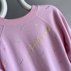 1980s Puff Paint DIY San Francisco Sweatshirt