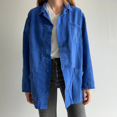 1970s French Blue Chore Coat/Duster