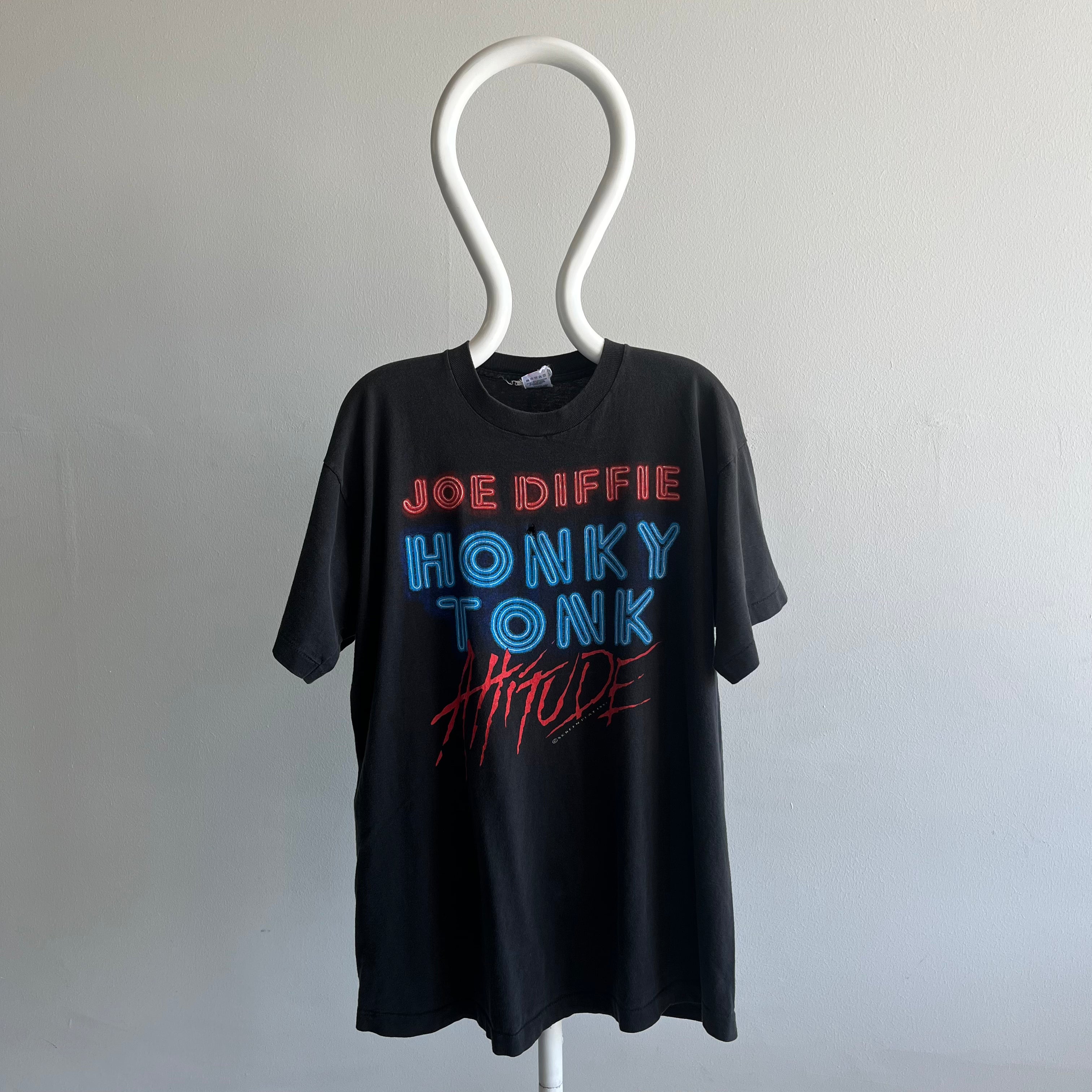 1991 Joe DIffie Honky Tonk Attitude Country Music T-Shirt