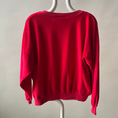 1980/90s Oscar de la Renta Velour Sweatshirt - WOWZA