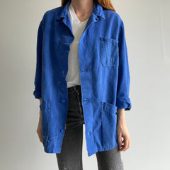 1970s Classic Blue Lightweight French Chore Coat