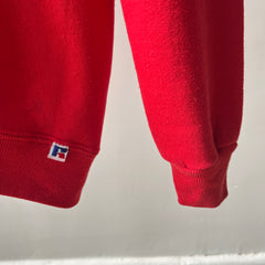 1980/90s Blank Red Russell Single V Sweatshirt (Good one, Lightly structured)