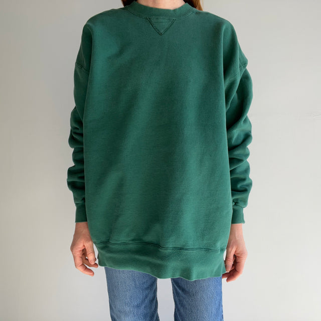 1990s L.L. Bean x Russell Athletic Collab Structured Mostly Cotton Single V Sweatshirt