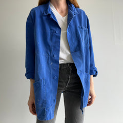 1970s French Blue Chore Coat/Duster