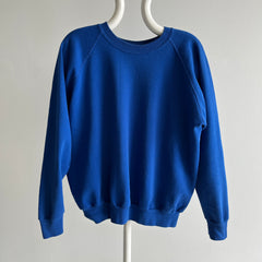 1980s Royal Dodger Blue Raglan Sweatshirt