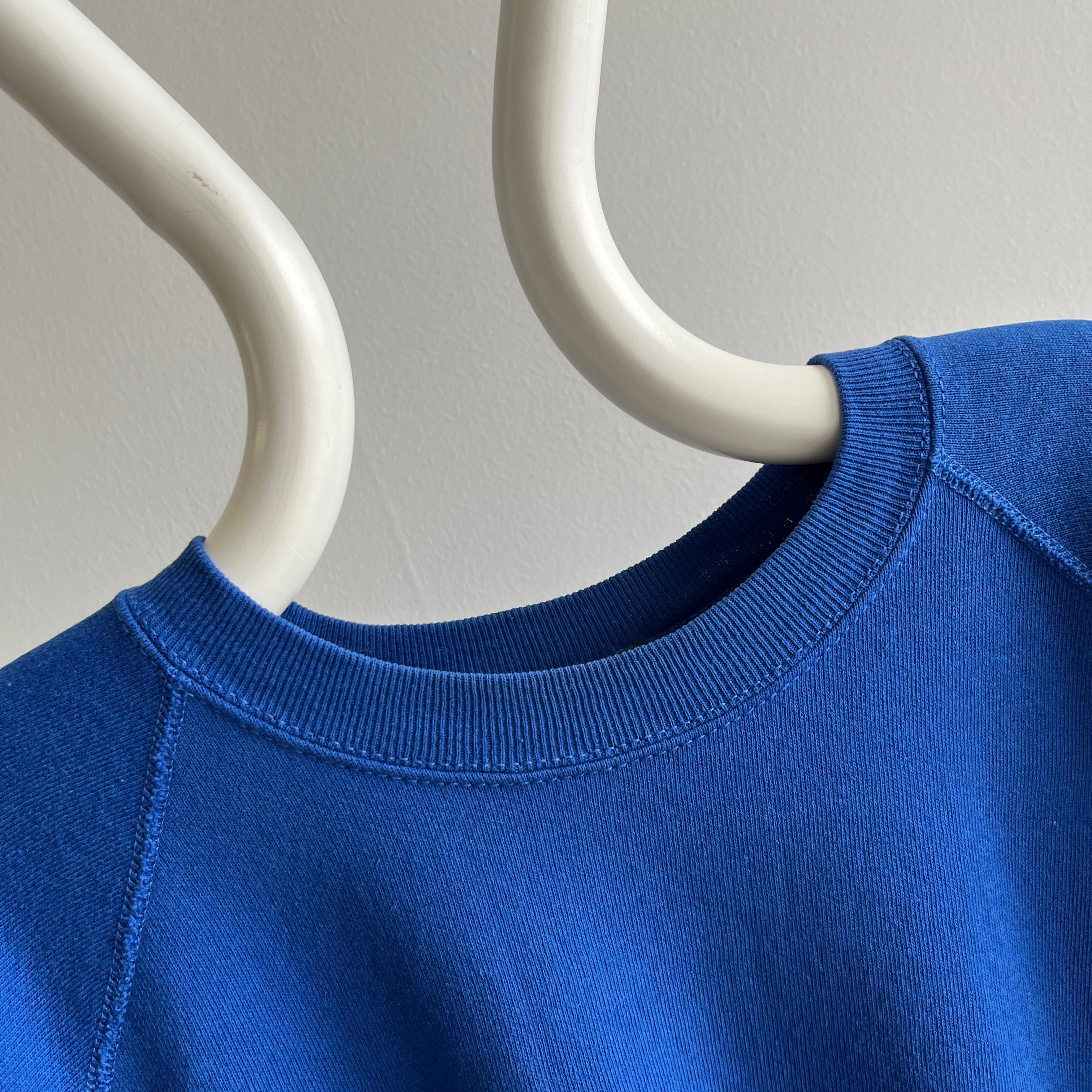 1980s Royal Dodger Blue Raglan Sweatshirt