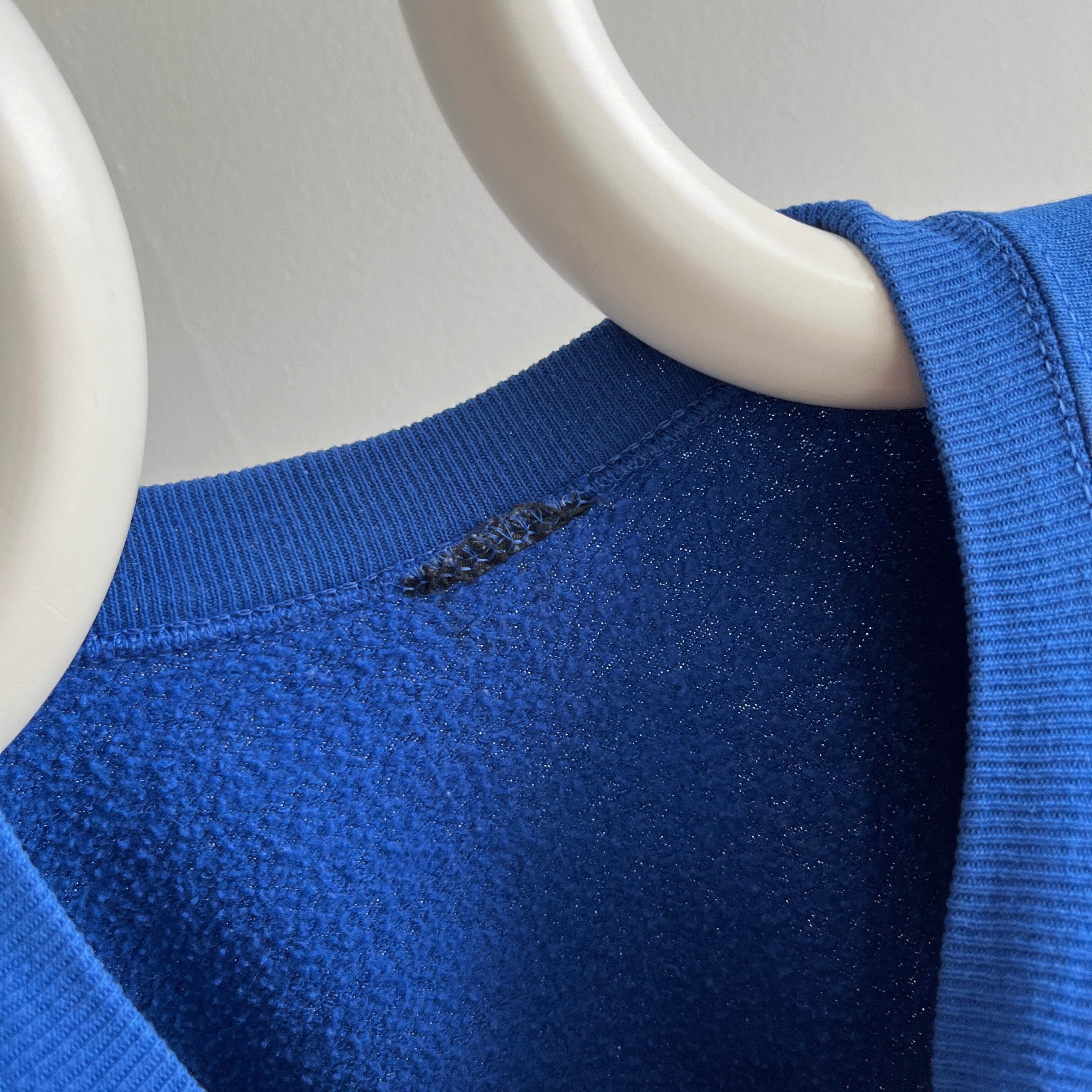 1980s Royal Dodger Blue Raglan Sweatshirt