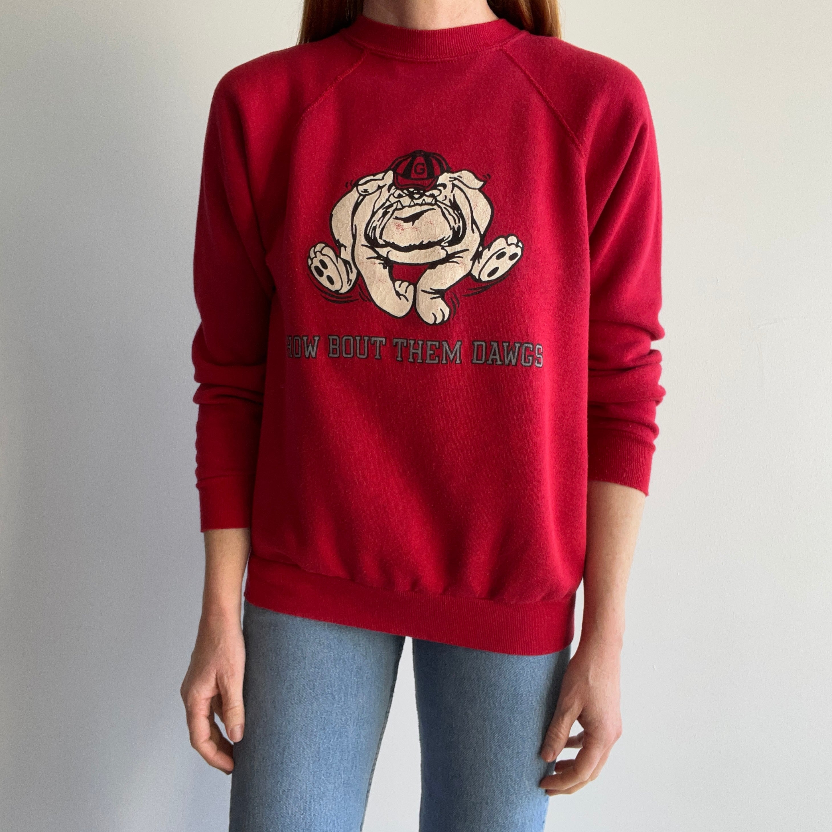 1980s Georgia Bulldogs Front and Back Incredible Sweatshirt