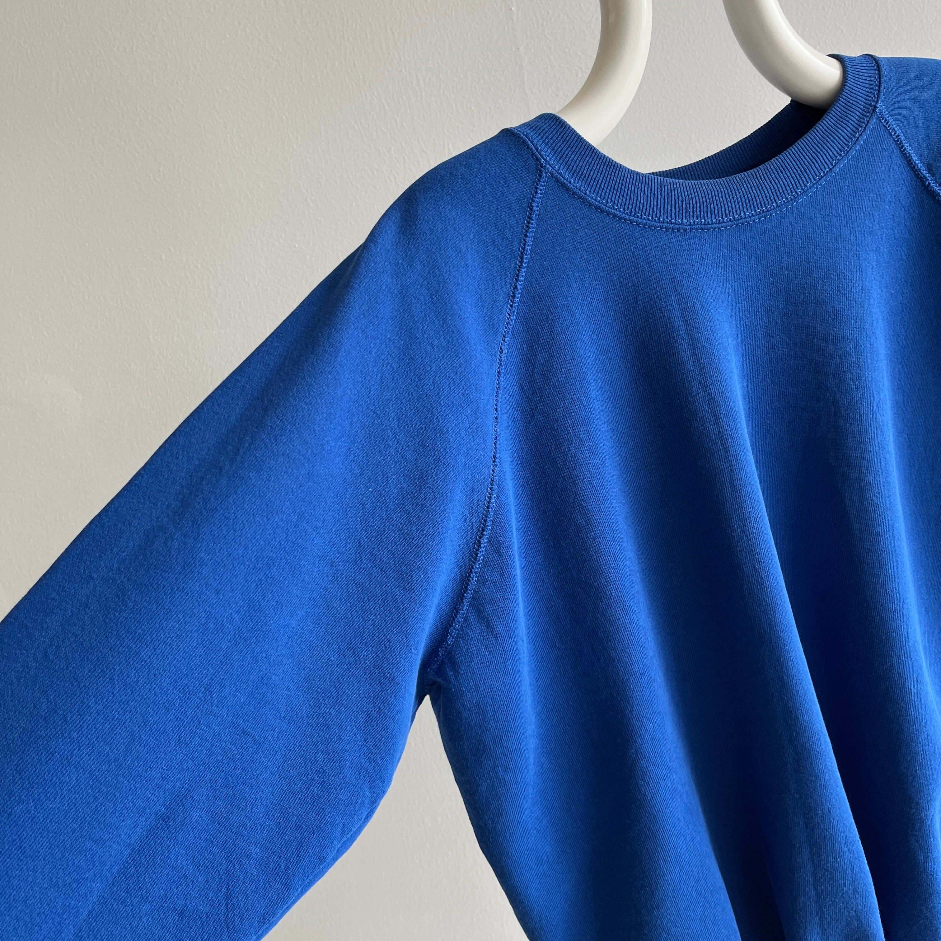 1980s Royal Dodger Blue Raglan Sweatshirt