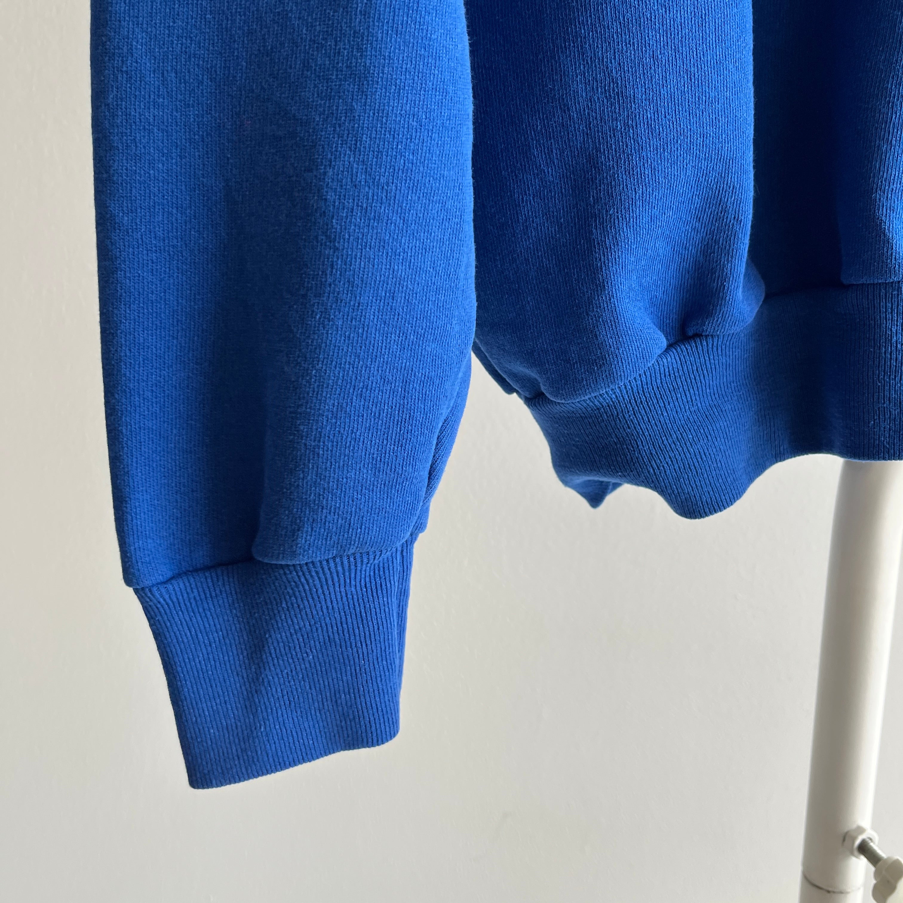 1980s Royal Dodger Blue Raglan Sweatshirt