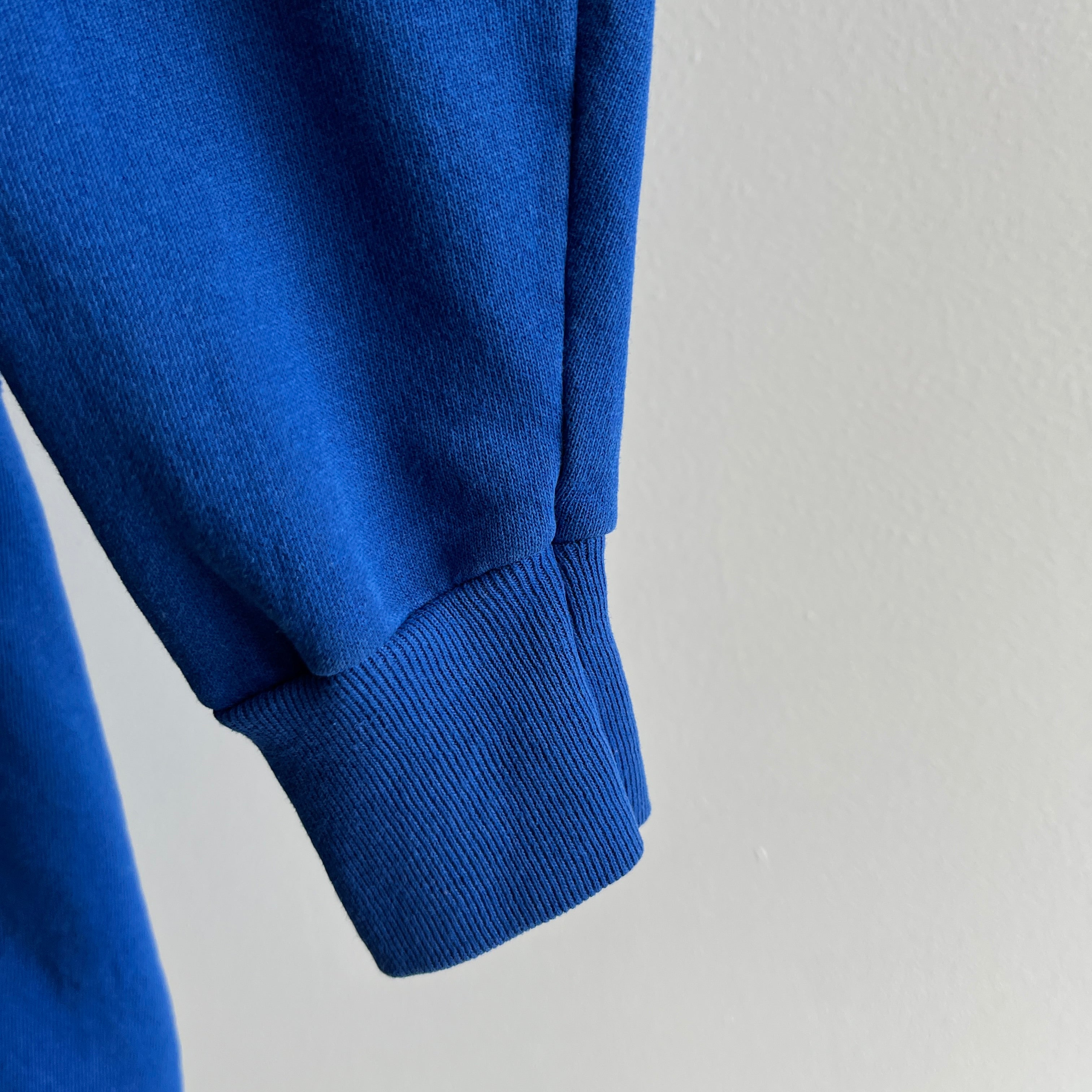 1980s Royal Dodger Blue Raglan Sweatshirt