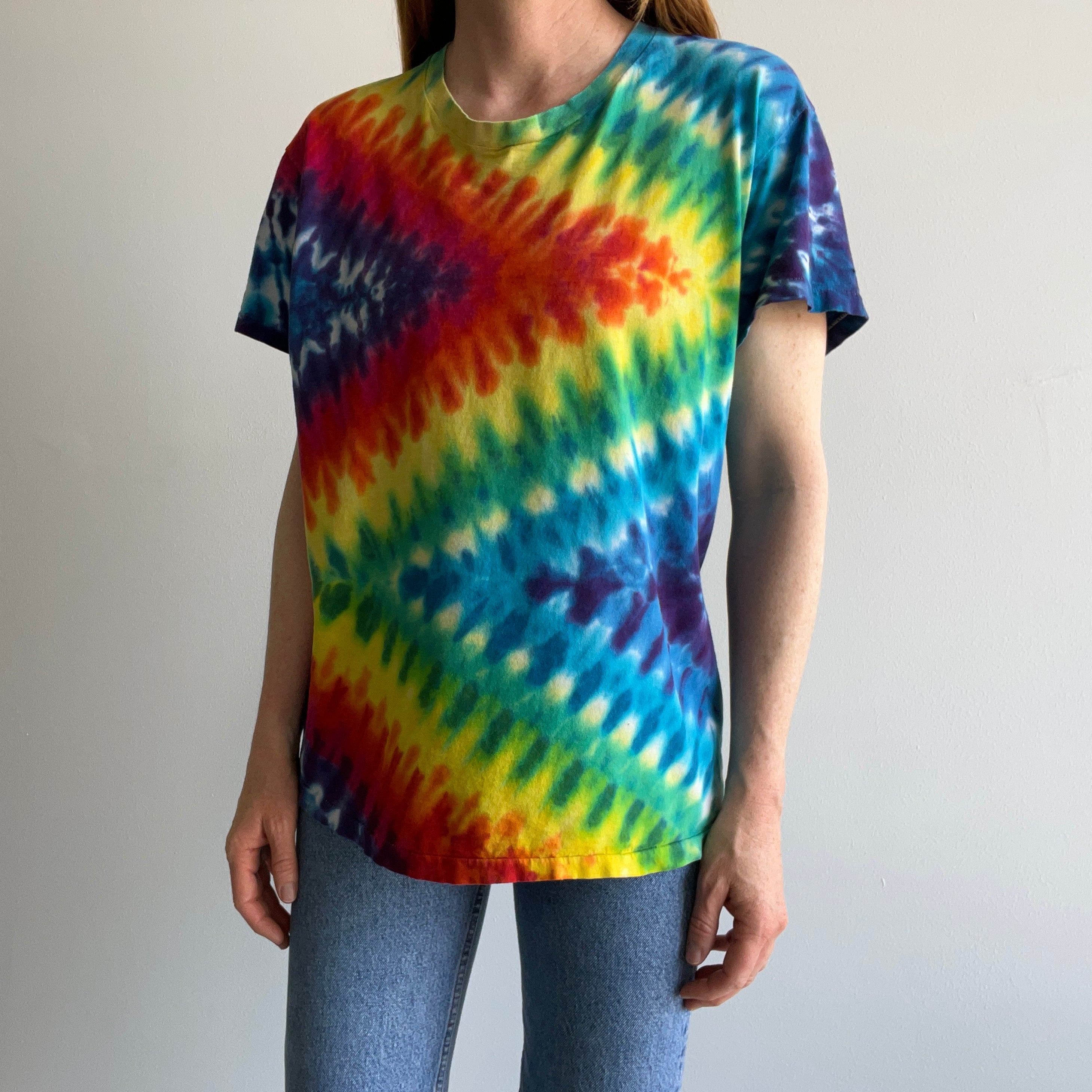 1980s DIY Tie Dye Cotton T-Shirt by Hanes
