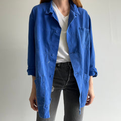 1970s French Blue Chore Coat/Duster