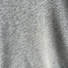 1980s Not-A-Raglan Smaller Blank Gray Sweatshirt with Staining