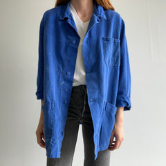 1970s French Blue Chore Coat/Duster