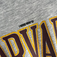 1980s I Never Went To Harvard - Small Print Sweatshirt