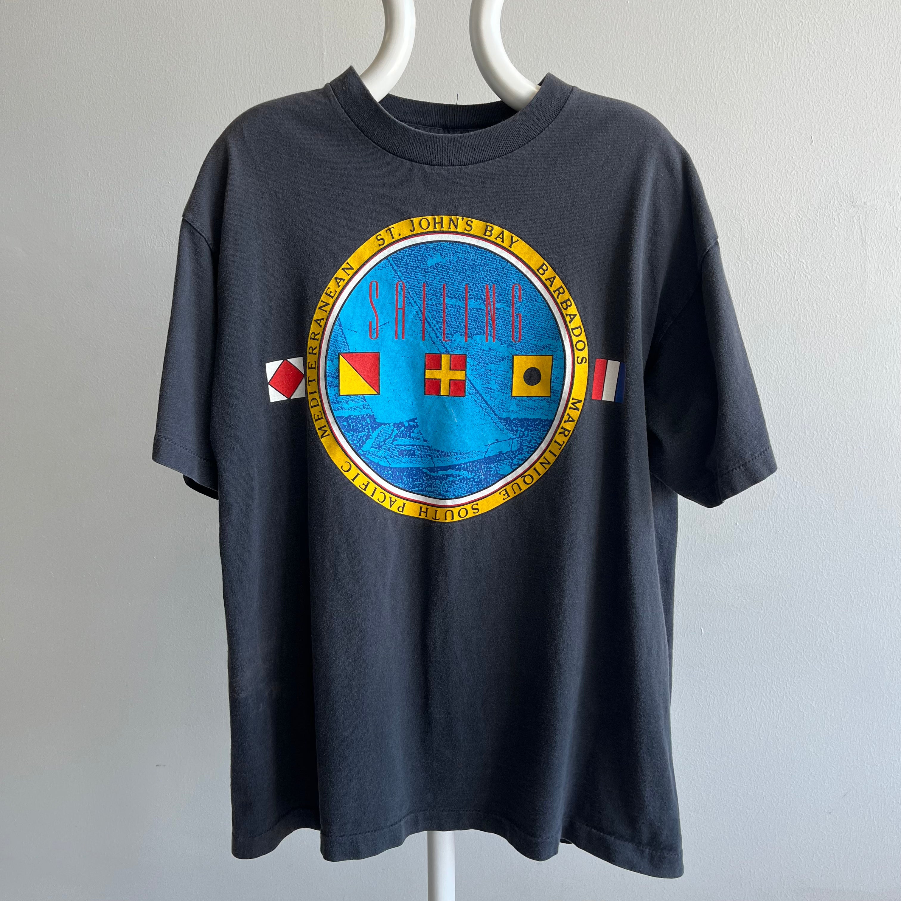 1980s St. John's Bay Barbados Cotton Sailing T-Shirt