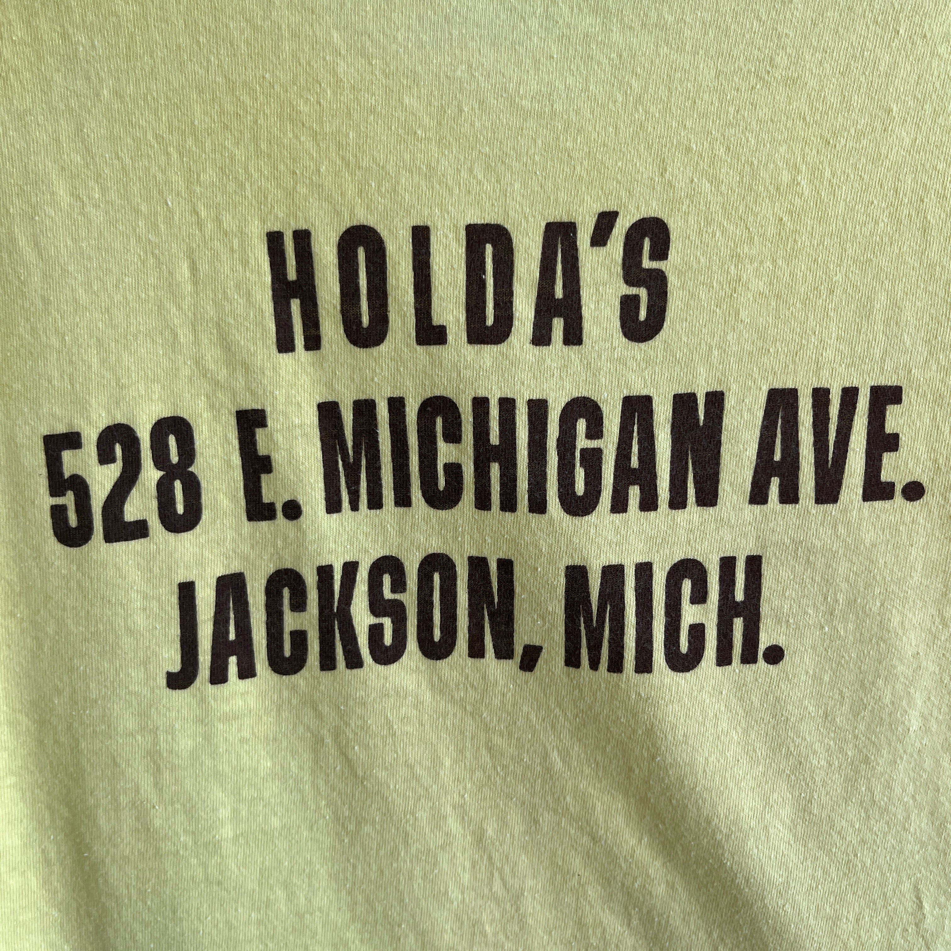 1970s Frigidaire Socks It To 'Em - Holda's Jackson, Michigan T-Shirt - WOWZA