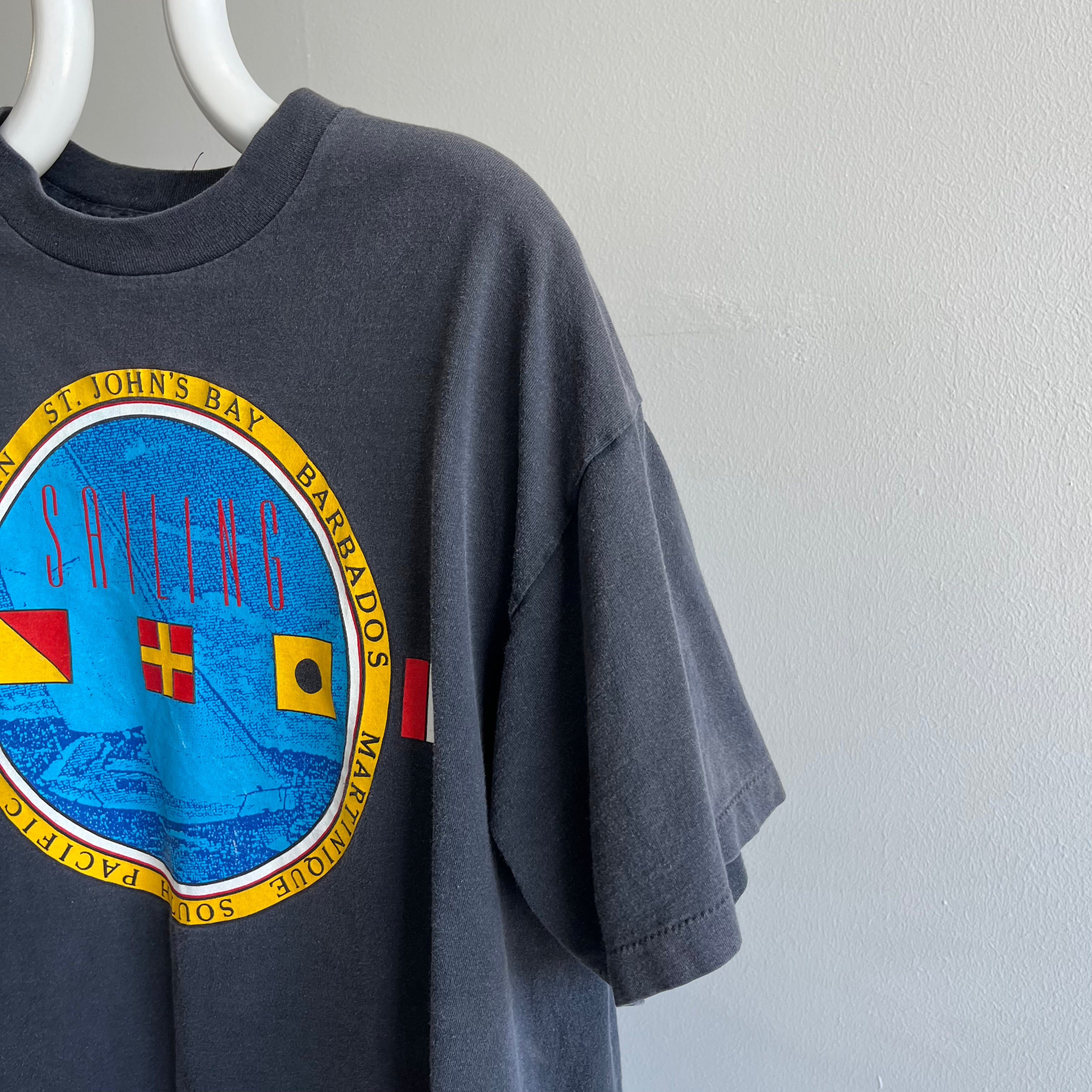1980s St. John's Bay Barbados Cotton Sailing T-Shirt