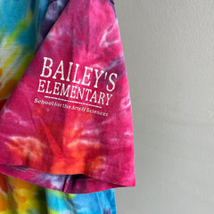 1990s Bailey's Elementary Tie Dye Cotton T-Shirt