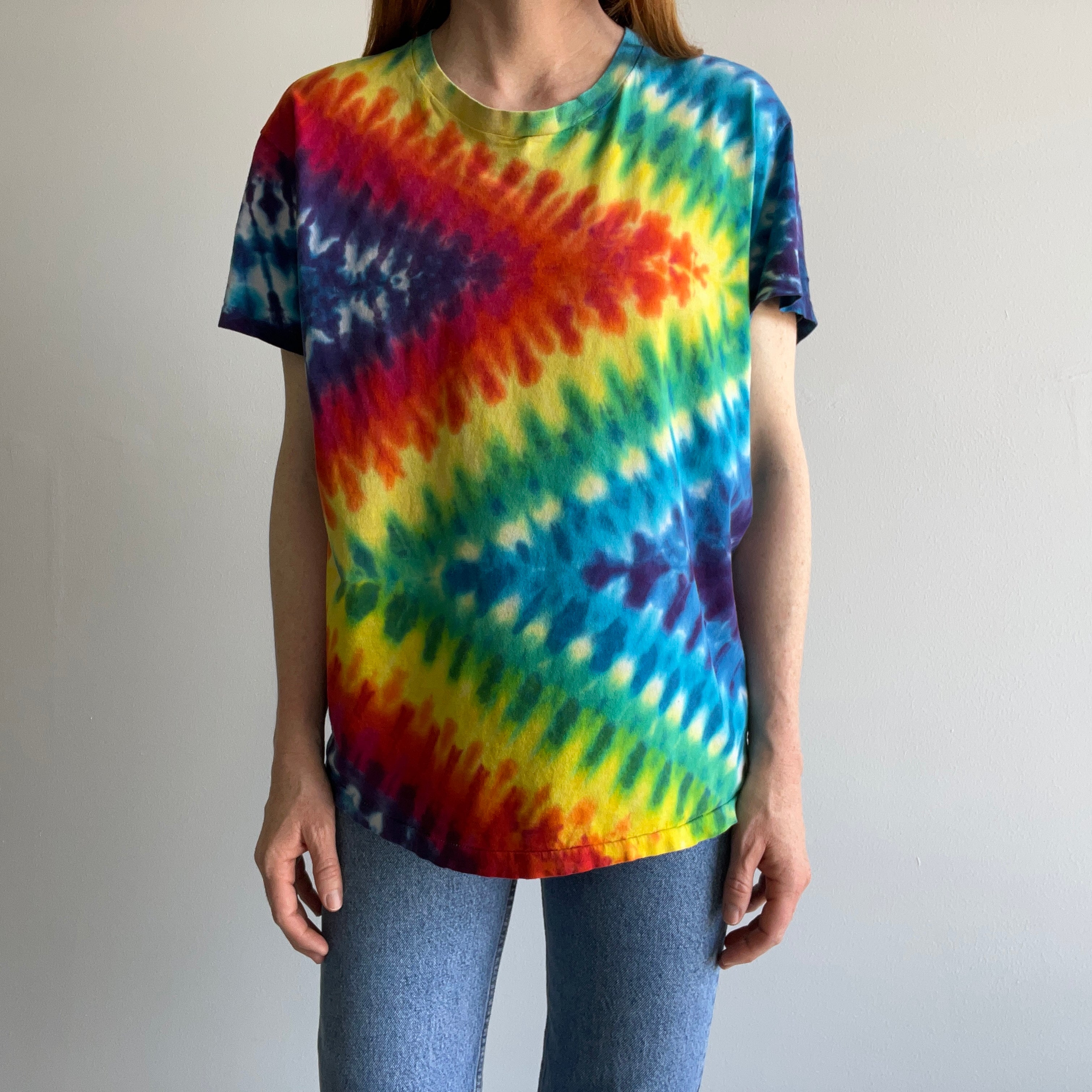 1980s DIY Tie Dye Cotton T-Shirt by Hanes