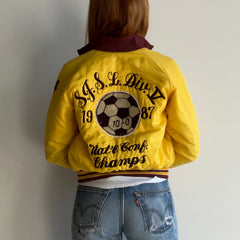 1987 National Soccer Conference Championships that belonged to Chris Baseball Style Jacket - XS