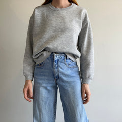 1980s Dreamy Bassett Walker Sturdy Sweats Blank Gray Sweatshirt