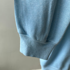 1970s Baby Sky Blue Blank Raglan Sweatshirt - SWOOOOOOON