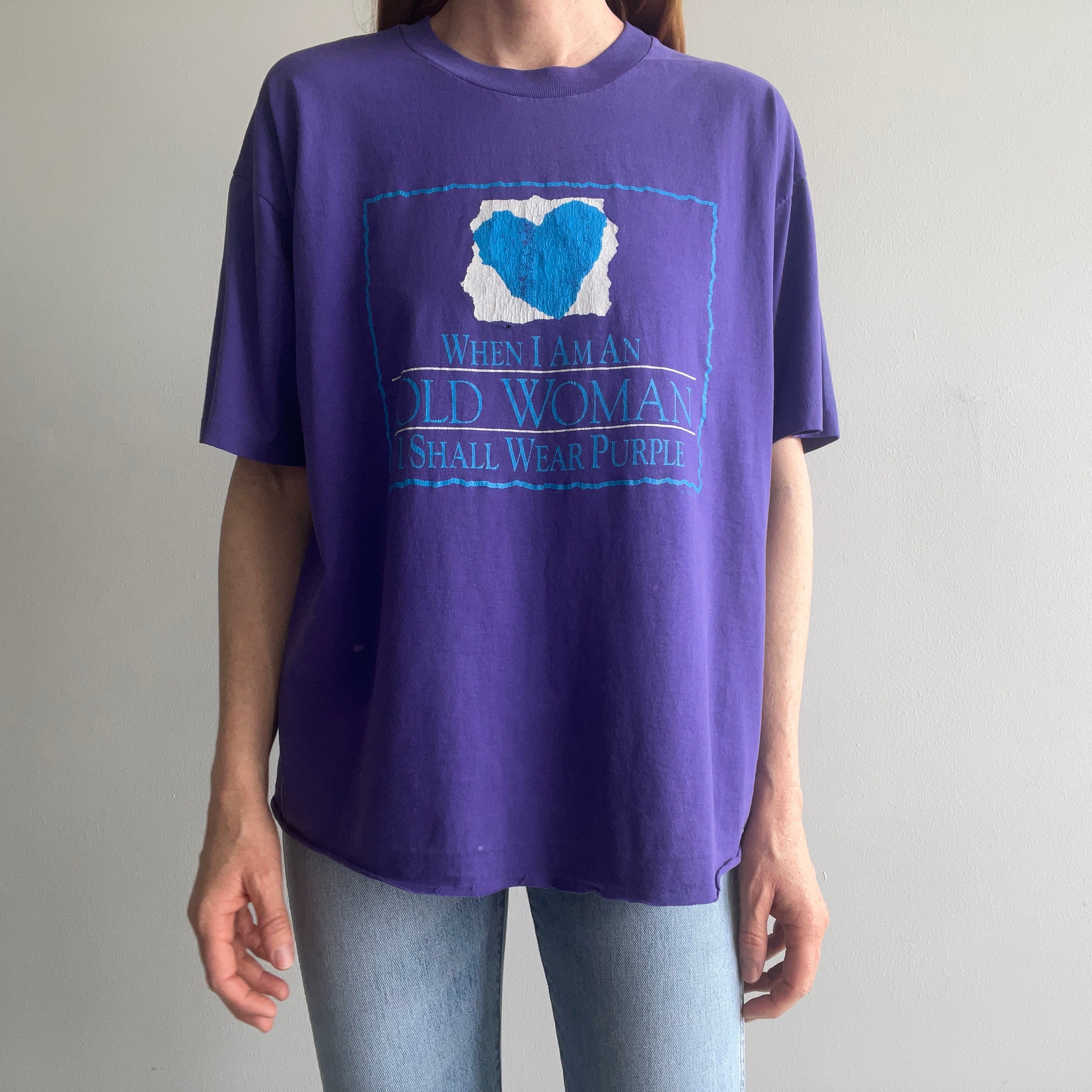 1990s When I'm An Old Woman I Shall Wear Purple T-Shirt