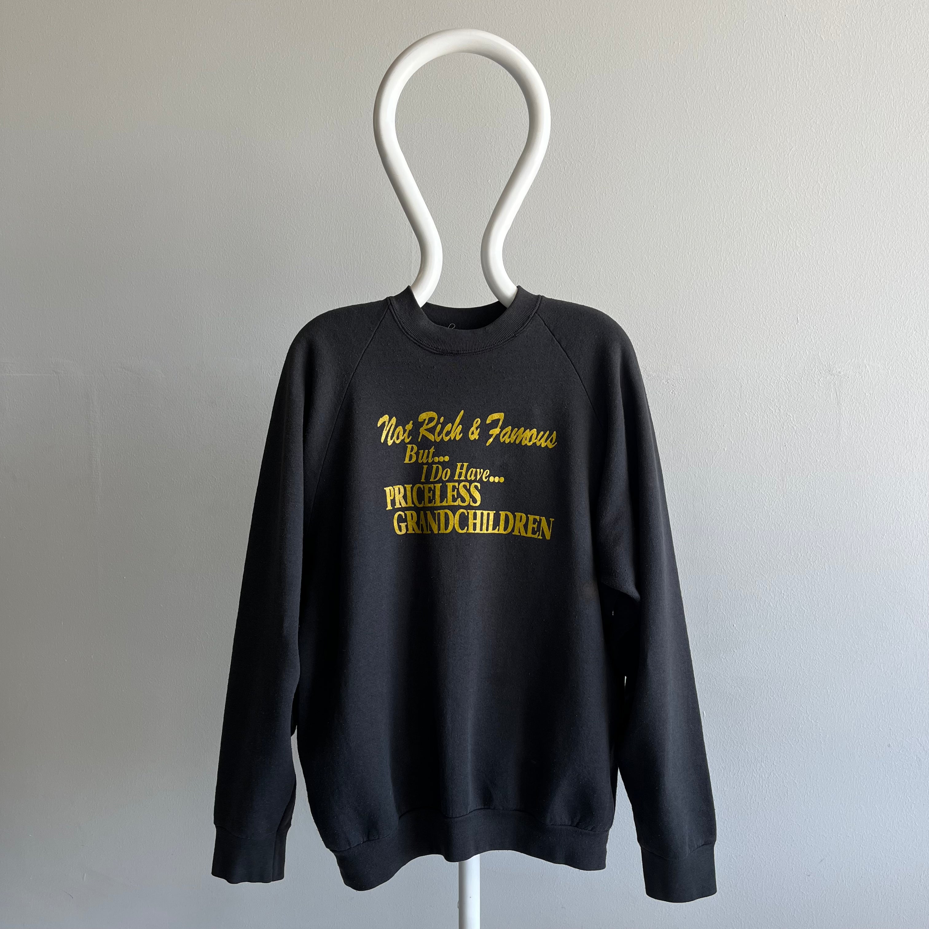 1980s Not Rich and Famous Grandparent Sweatshirt