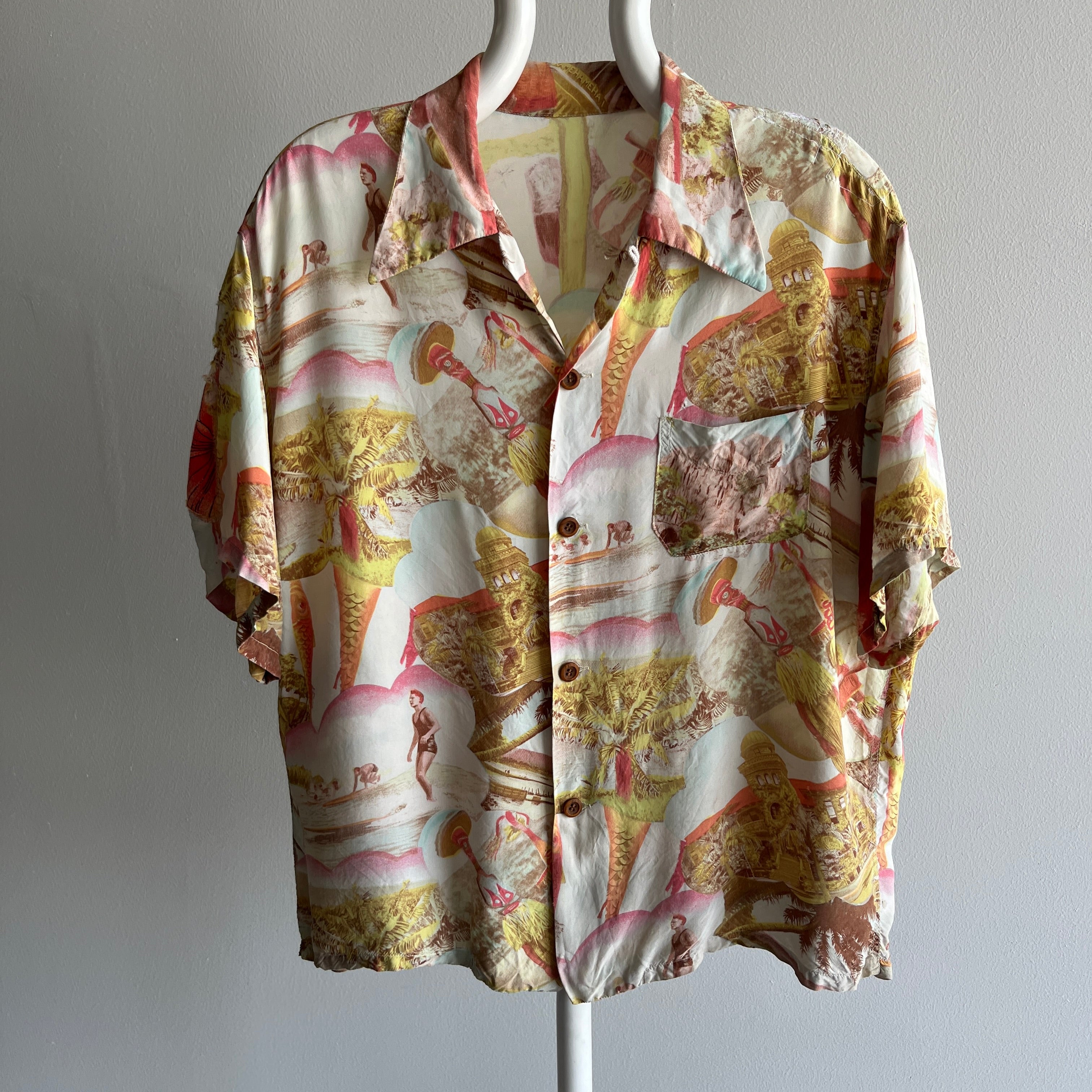 1950/60s Aloha Shirt - Highly Collectible (Mended)