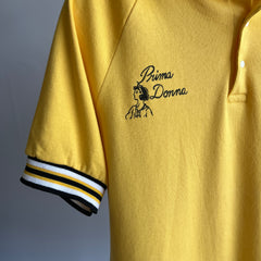 1970s Prima Donna Super Cool Jersey Knit Polo Shirt