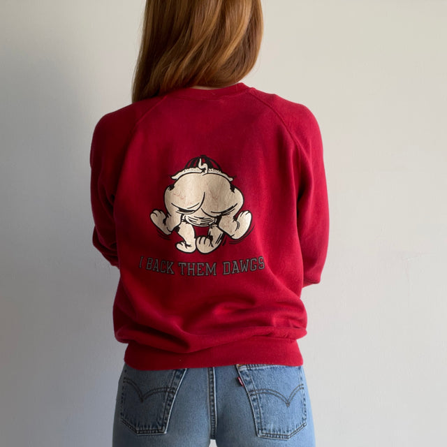 1980s Georgia Bulldogs Front and Back Incredible Sweatshirt