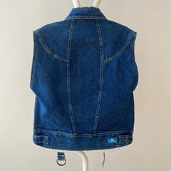 1980s Chic Zip Up Dinem Jacket Vest - !!! RAD !!!