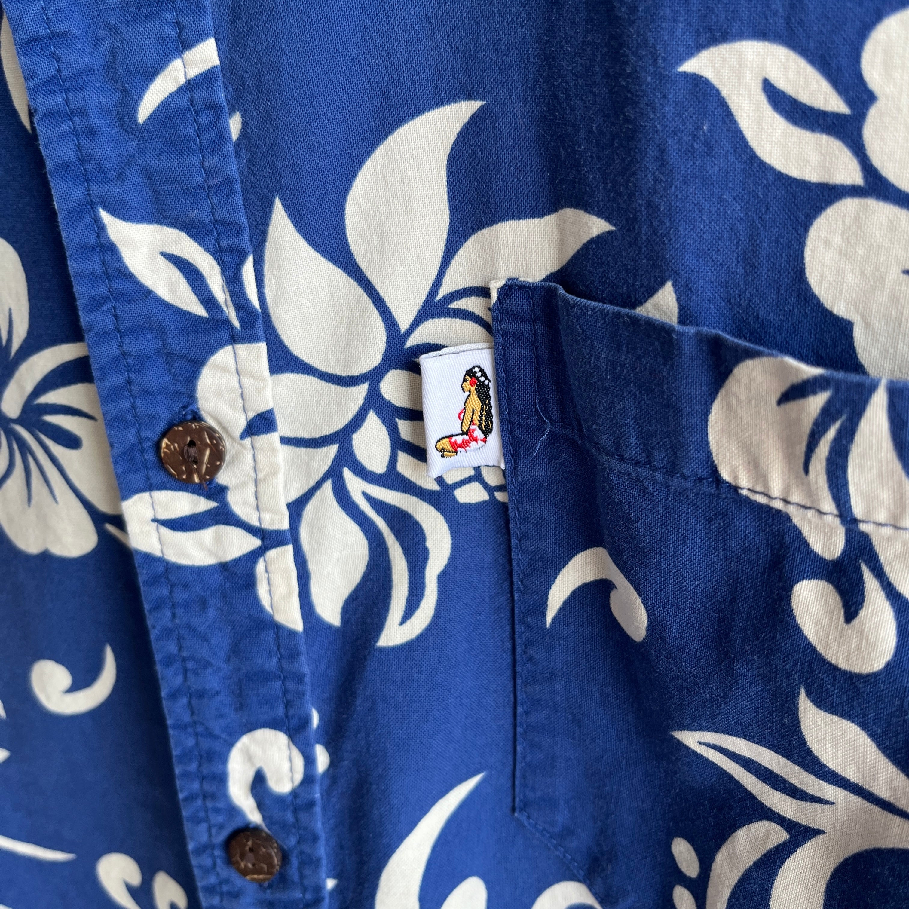 1980/1990s Fiji Made South Pacific Cotton Button Up Shirt
