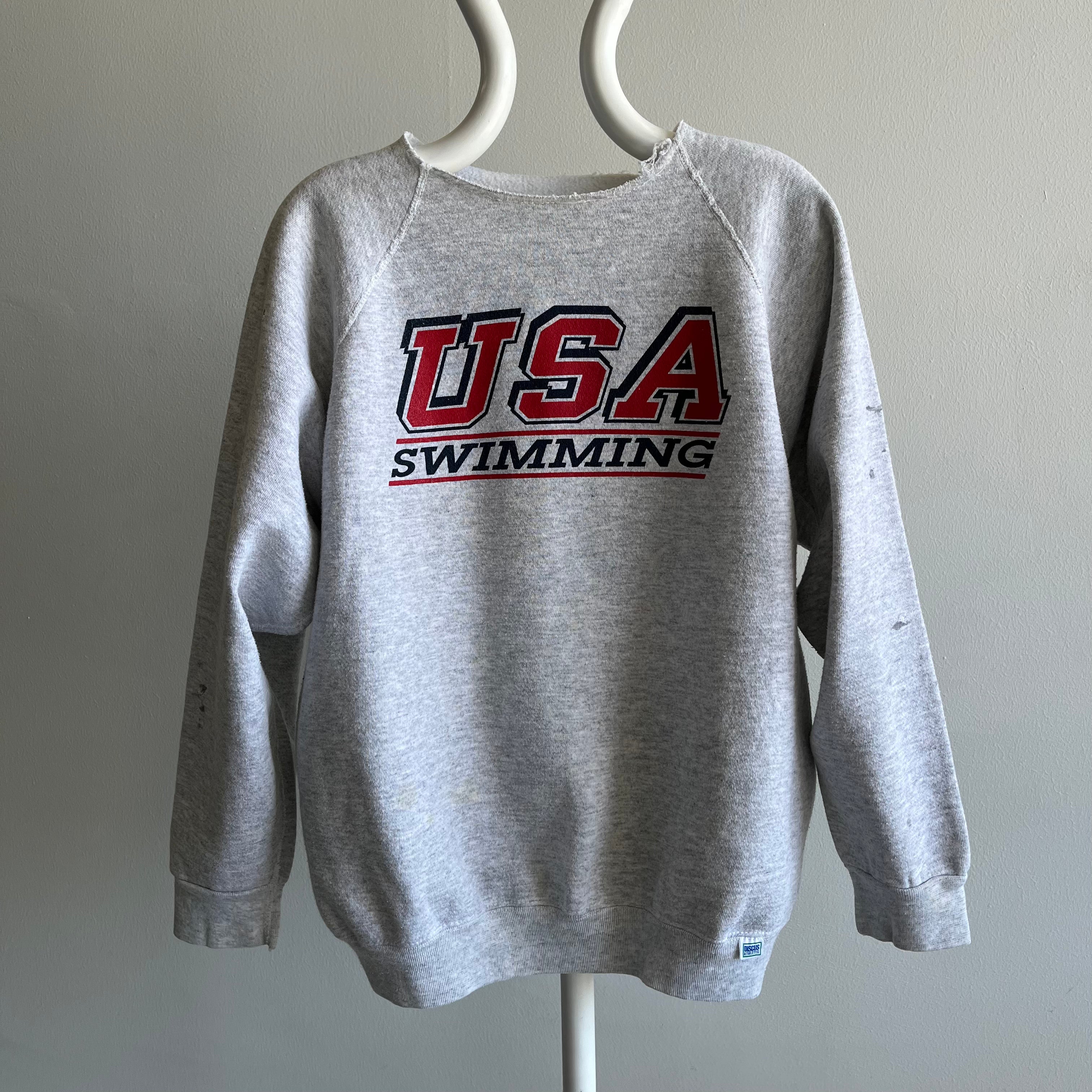 1980s USA Swimming Sweatshirt by Discus