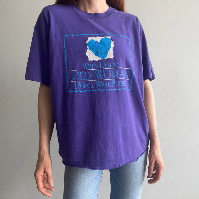 1990s When I'm An Old Woman I Shall Wear Purple T-Shirt