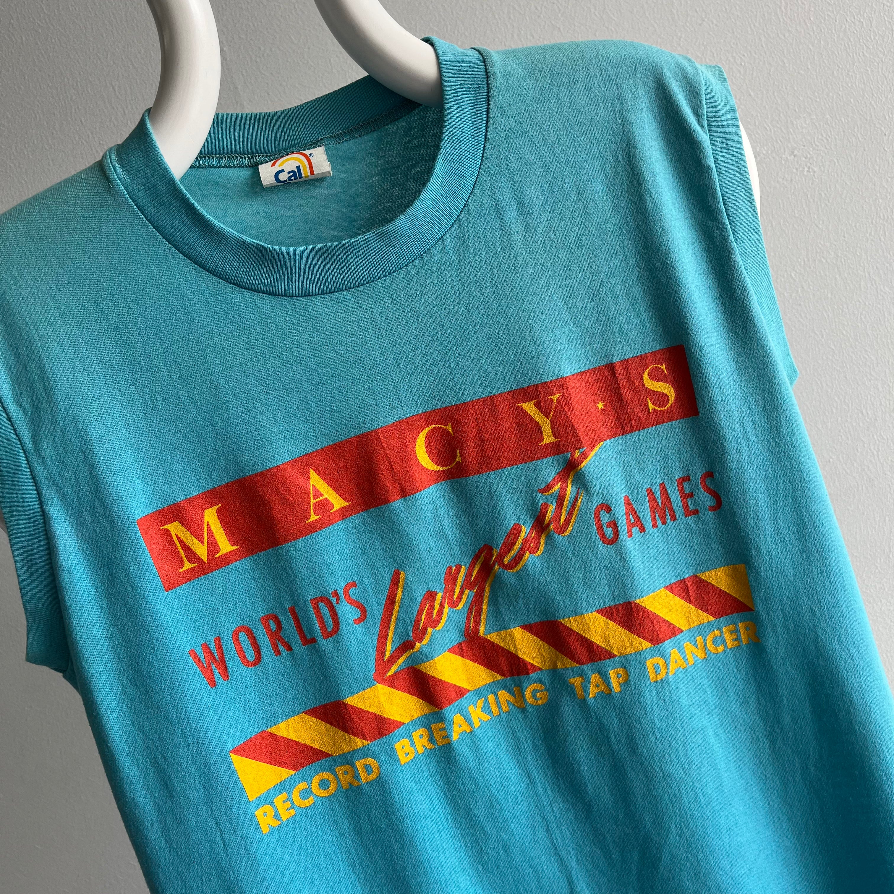 1980s Macy's Record Breaking Tap Dancer Muscle Tank - WOWOWOW