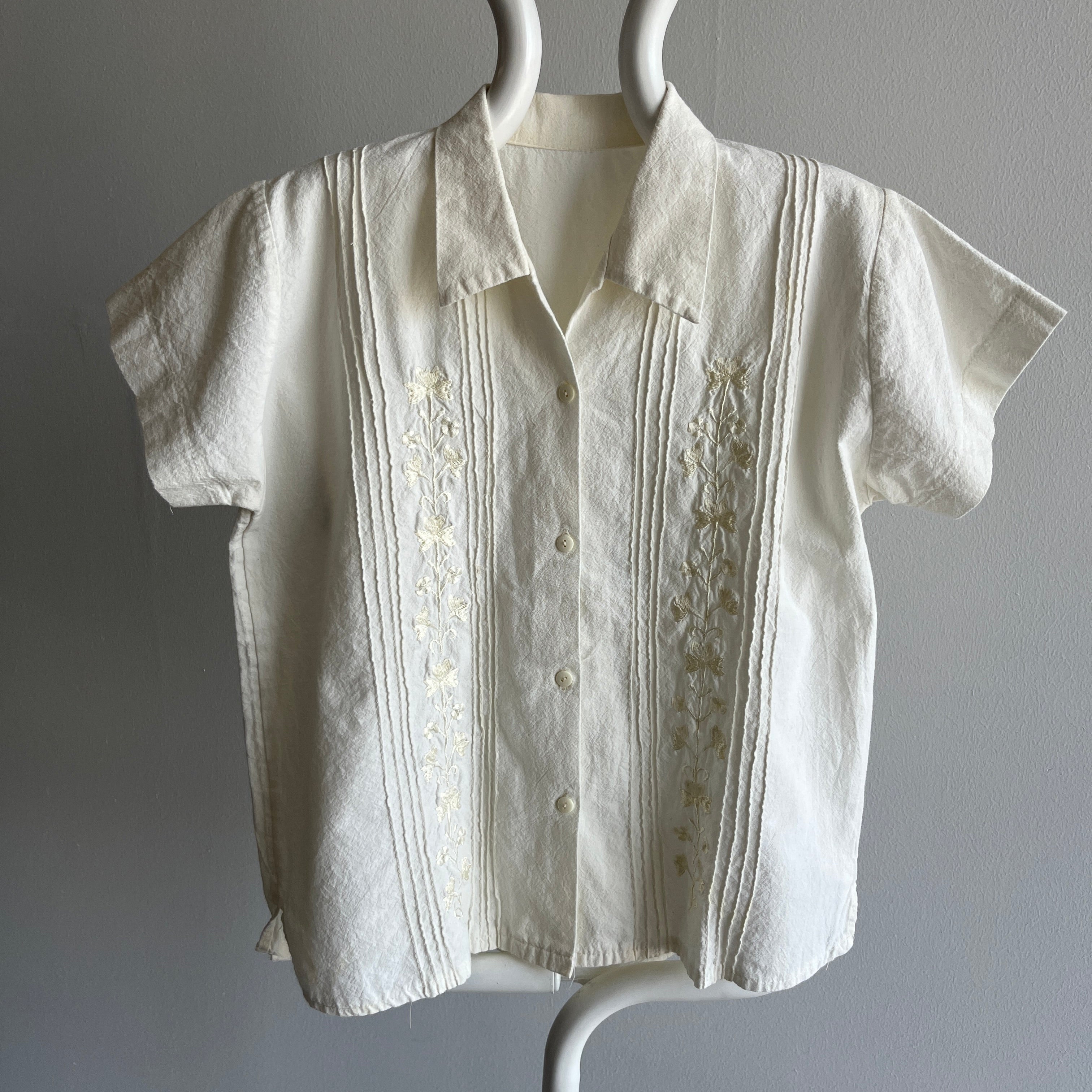 1970/80s Handmade Button Up Blouse - So Sweet