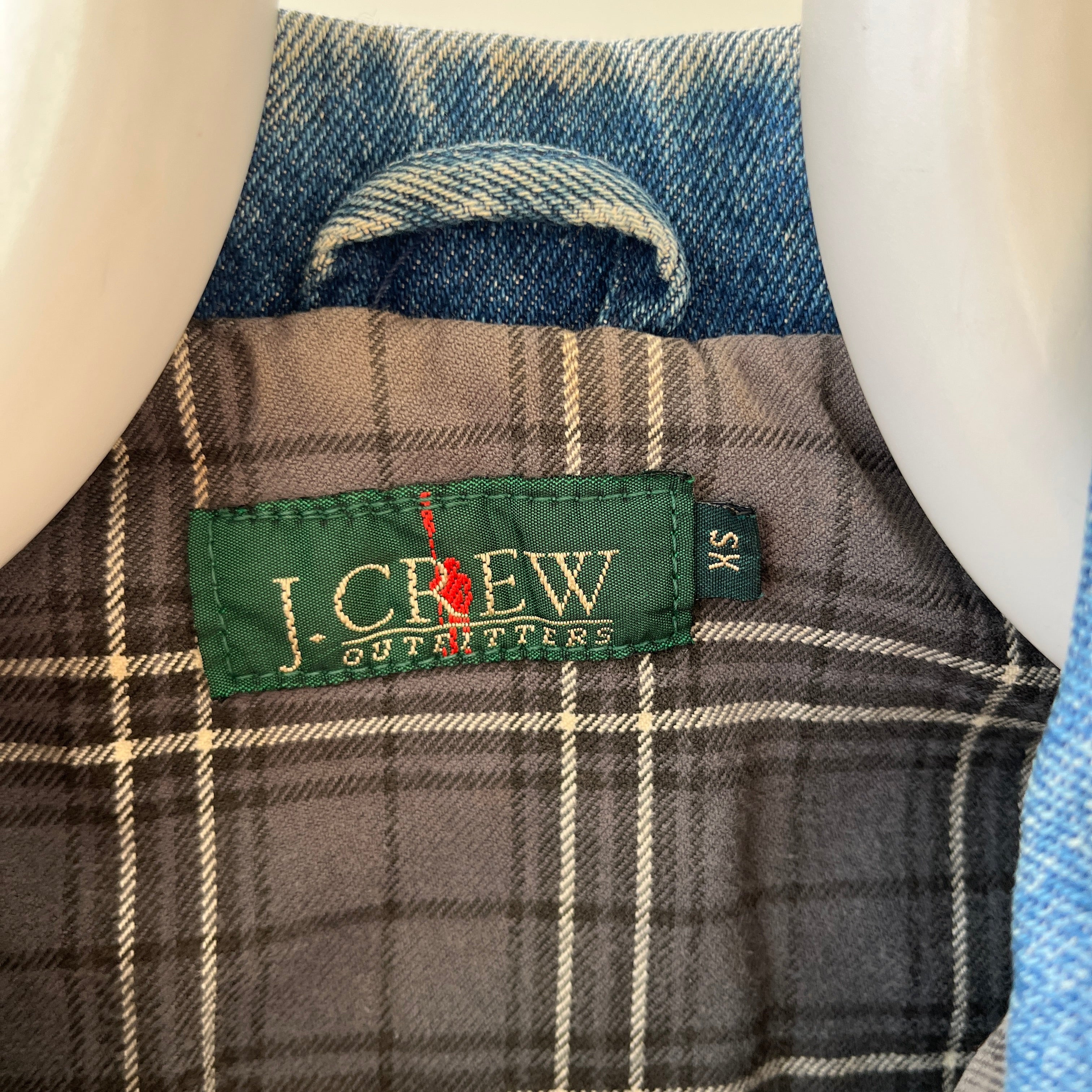 1980s/90s Lined J. Crew Denim Jacket - USA Made