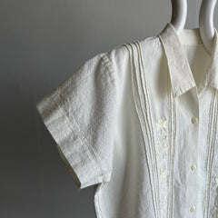 1970/80s Handmade Button Up Blouse - So Sweet