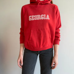 1980s Georgia Bulldogs Red Hoodie - Oh my!