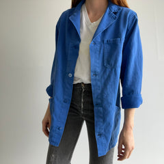 1970s Classic Blue Lightweight French Chore Coat