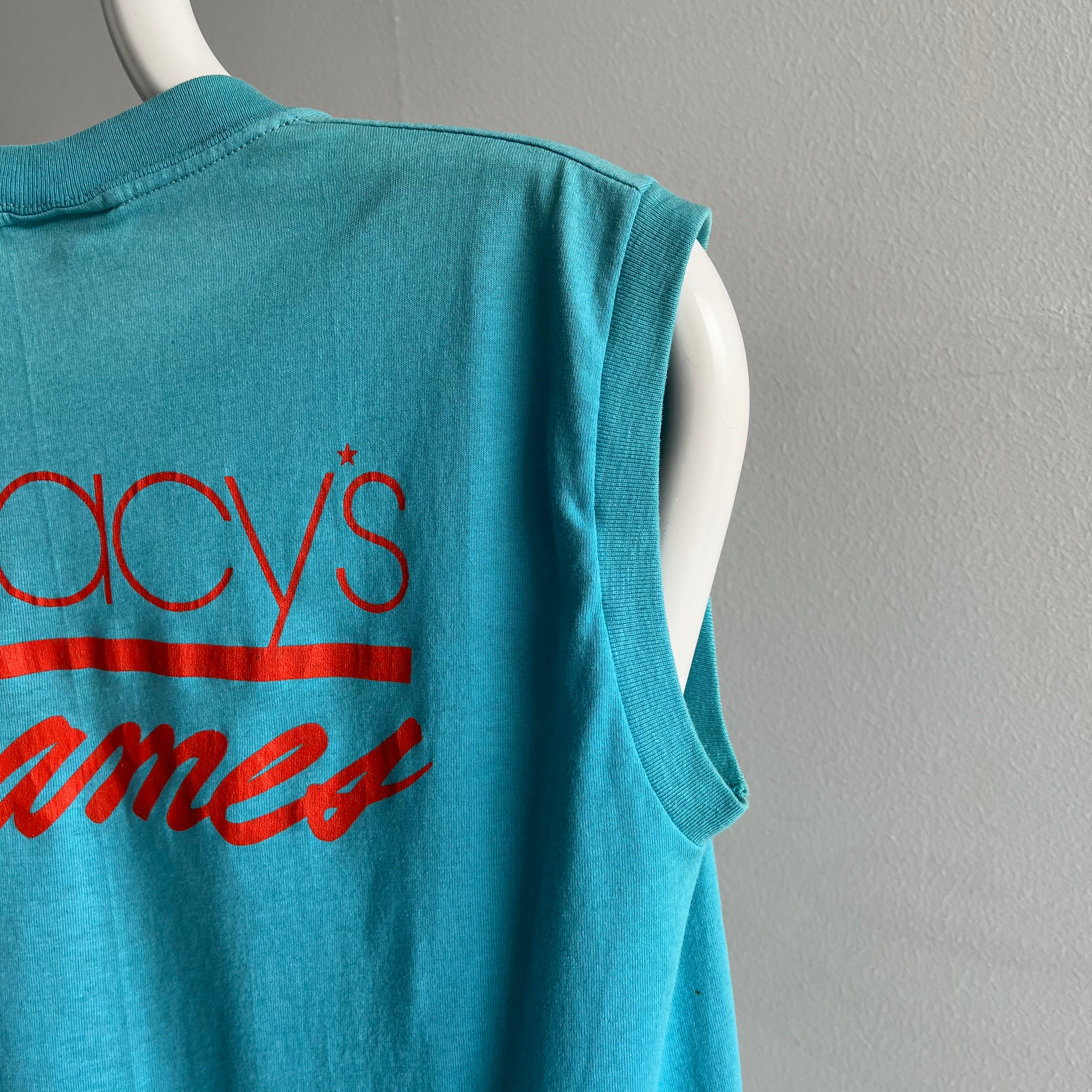 1980s Macy's Record Breaking Tap Dancer Muscle Tank - WOWOWOW