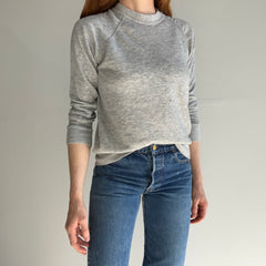 1980s Paper Thin Bassett Walker Blank Gray Sweatshirt