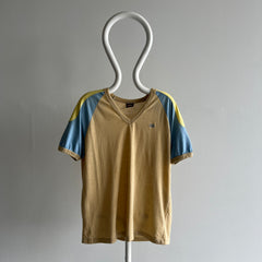 1970s Tri-Colored Lee Brand T-Shirt - !!!!!!