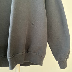 1980s Blank Black Raglan Sweatshirt - DREAMY