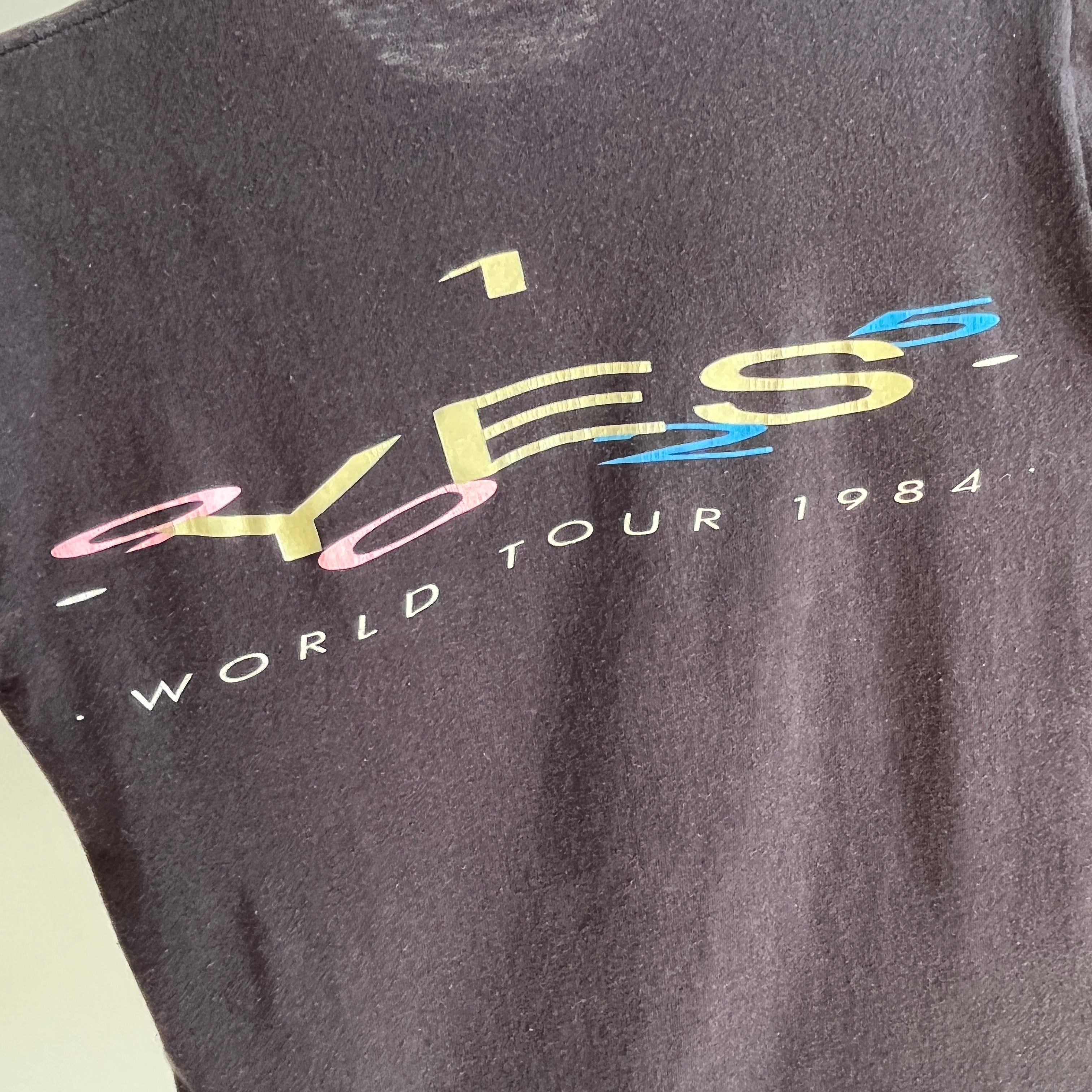 1984 YES World Tour Music T-Shirt by Screen Stars - YES!!! (pun intended)
