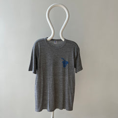 1980s/90s Grey Russell Lawrence Basketball T Shirt