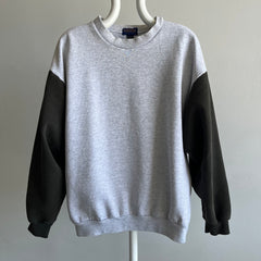 1990s Two Tone Structured Heavyweight Sweatshirt